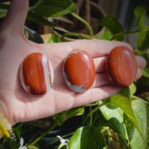 Red Jasper Palm Stone