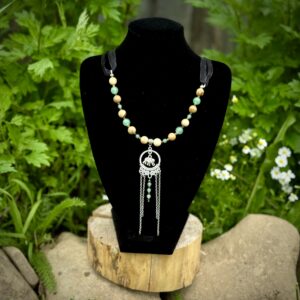 Keeper of Wisdom Necklace + Picture Jasper, Green Aventuring & Oolite