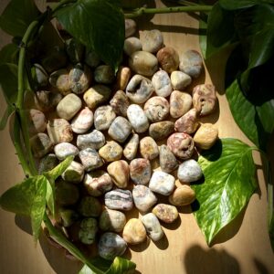 Yellow Crazy Lace Agate Tumbled