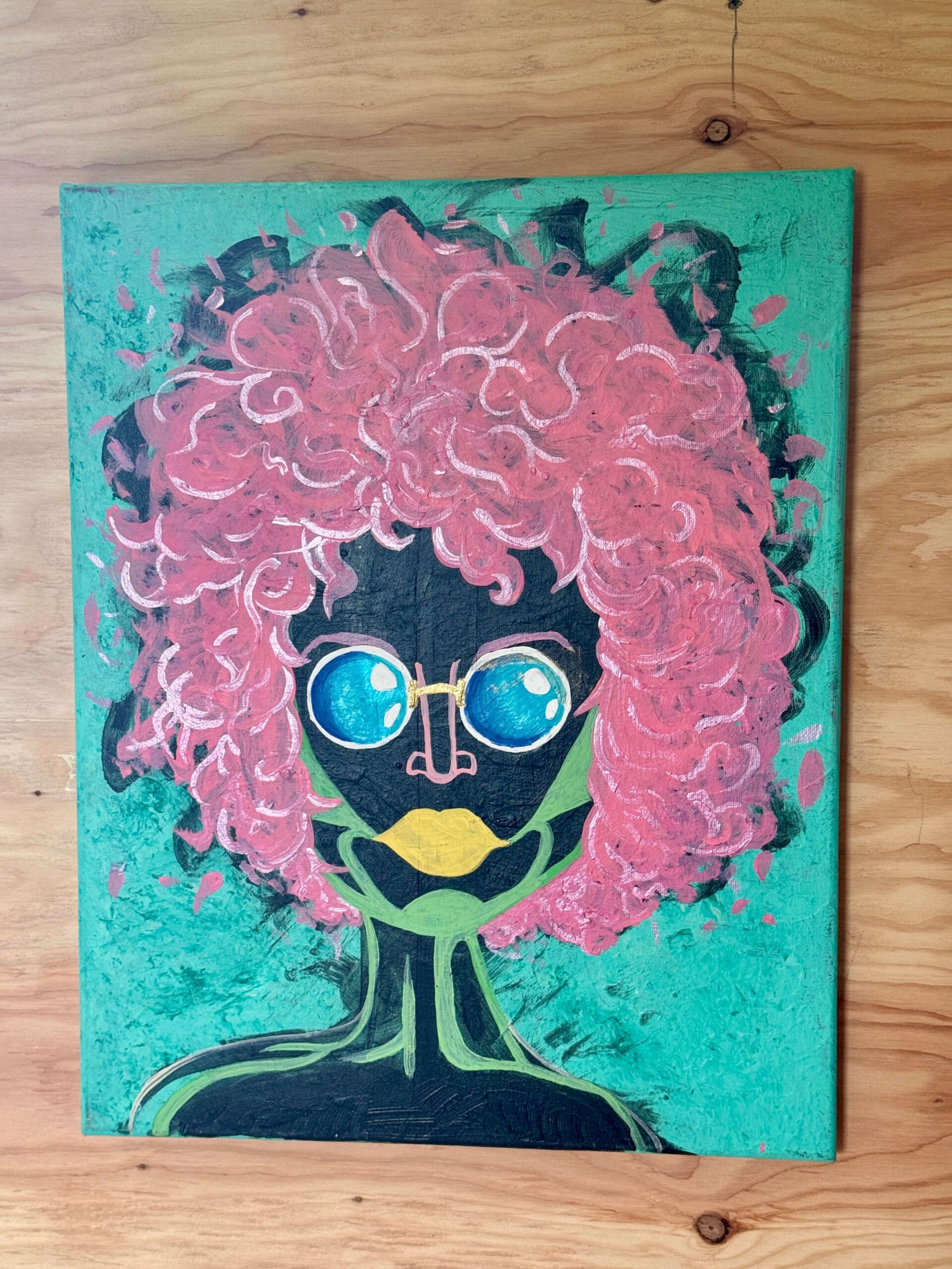 "Funky Girl" Painting