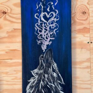 "Howl at the Moon" Painting